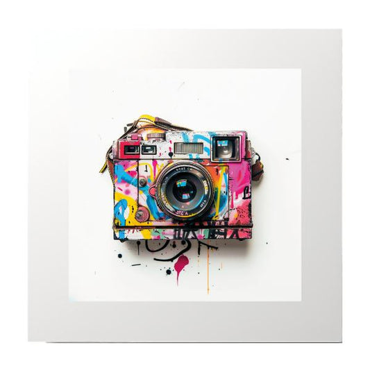 Spray Paint Vintage Camera Photography Print