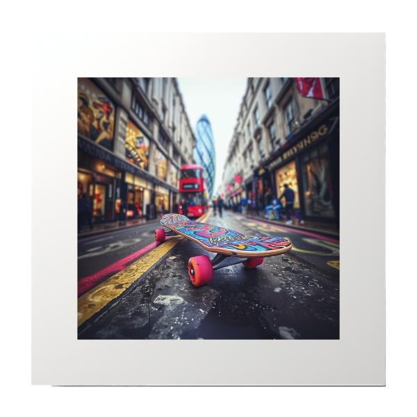 Spray Paint Skateboard London Photography Print