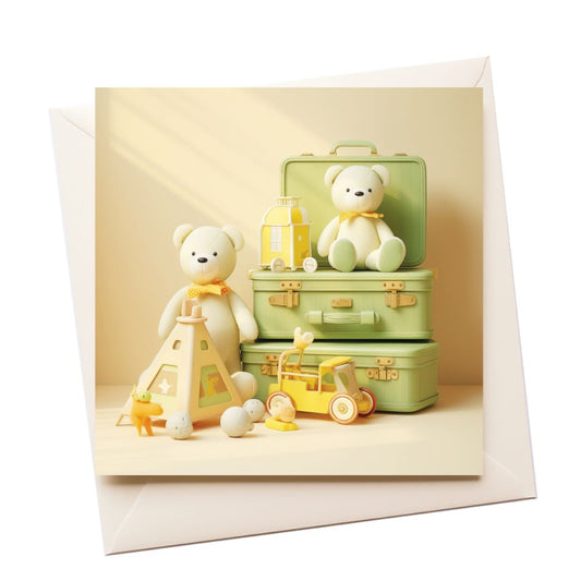 Baby Toys New Baby Greeting Card