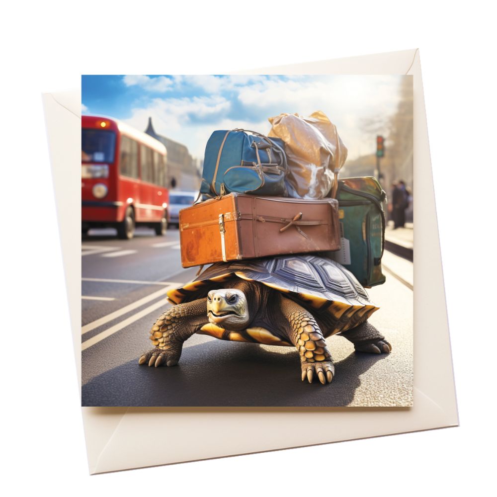 New Home Tortoise New Home Greeting Card