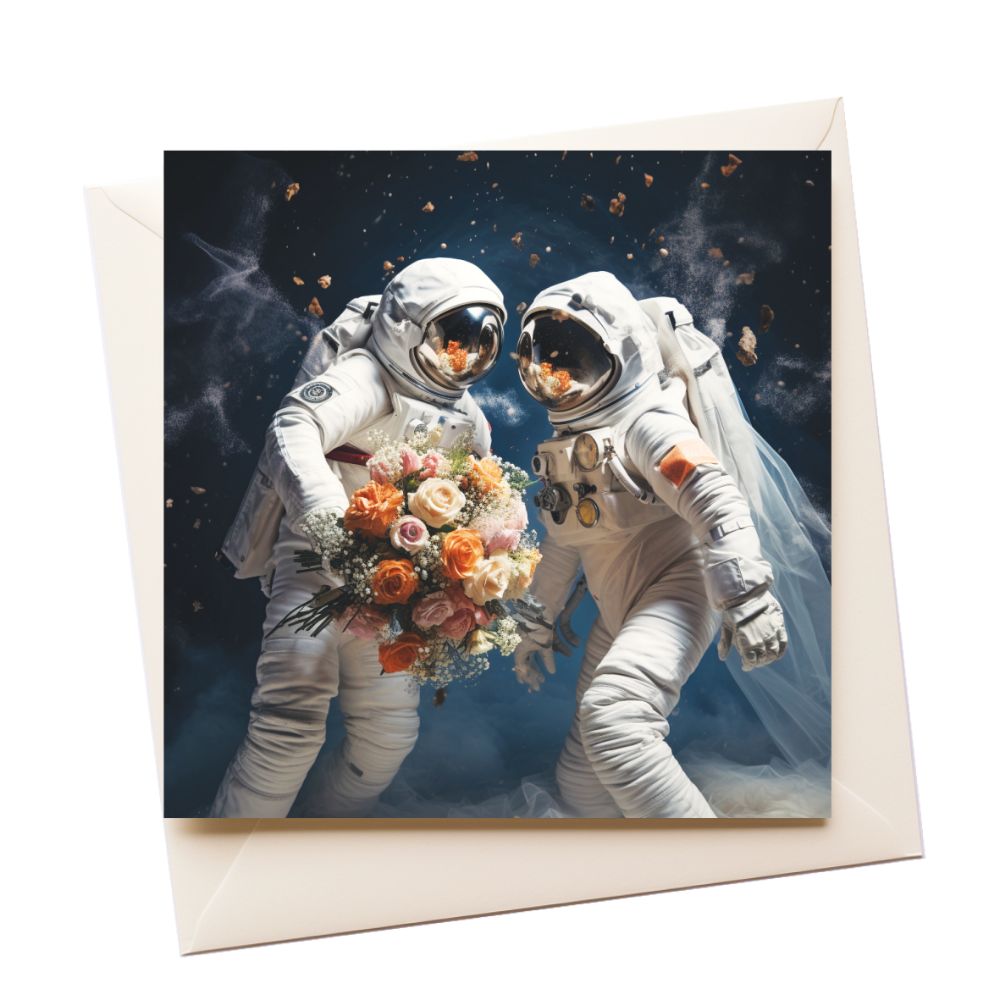 Astronauts Love Greeting Card