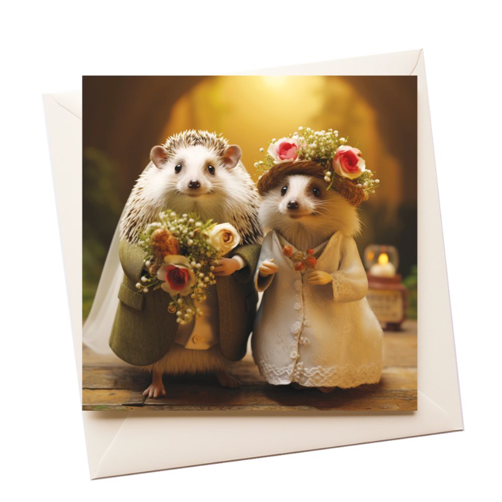 Hedgehogs Love Greeting Card