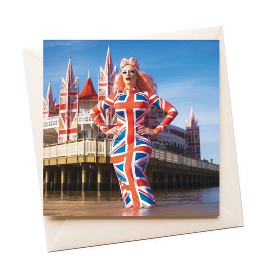 Drag Queen Brighton Tourist Greeting Card