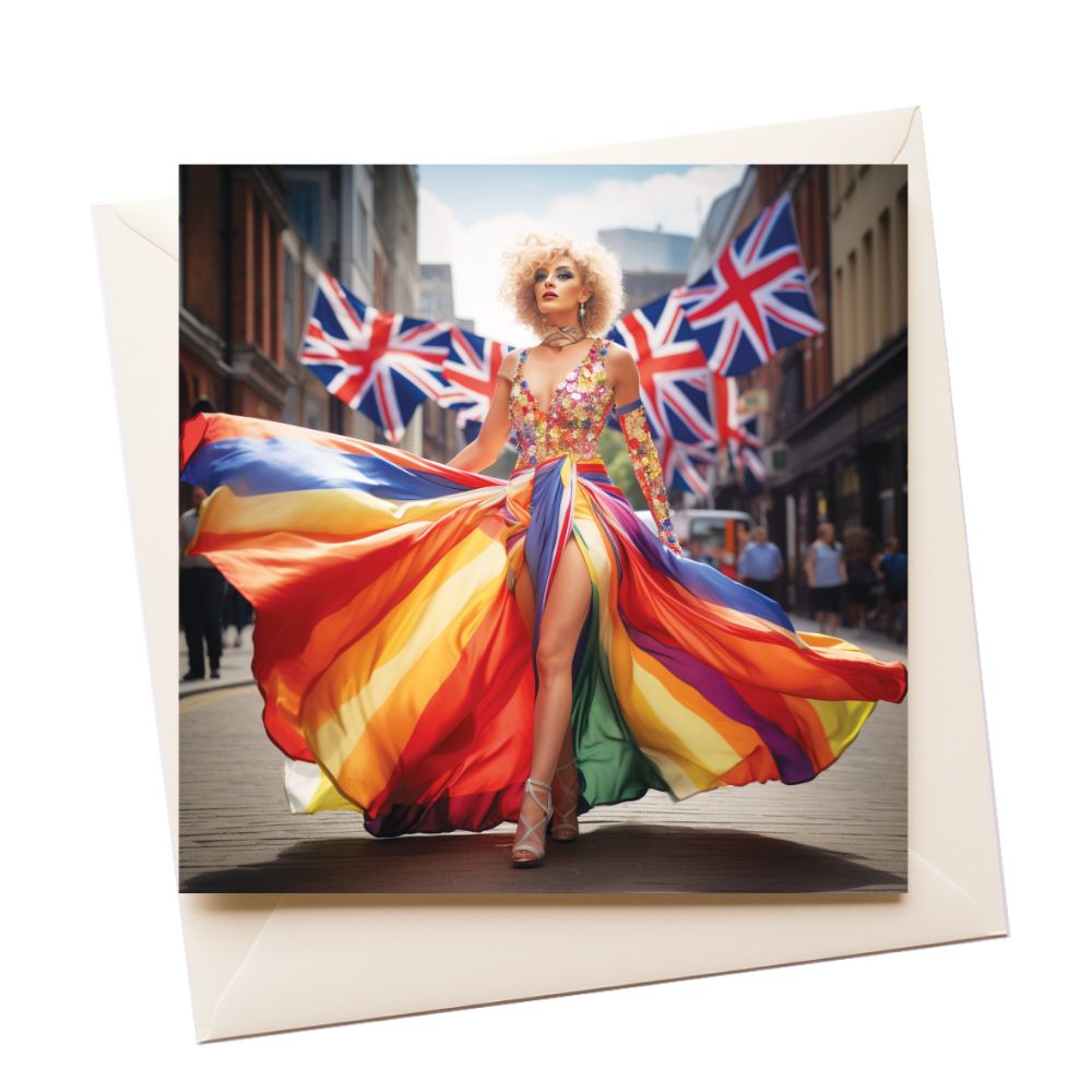 Pride Walk Tourist Greeting Card