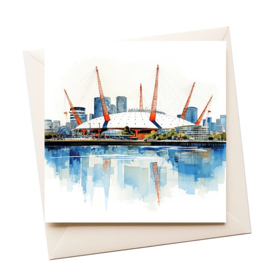 O2 Centre Watercolour Greeting Card