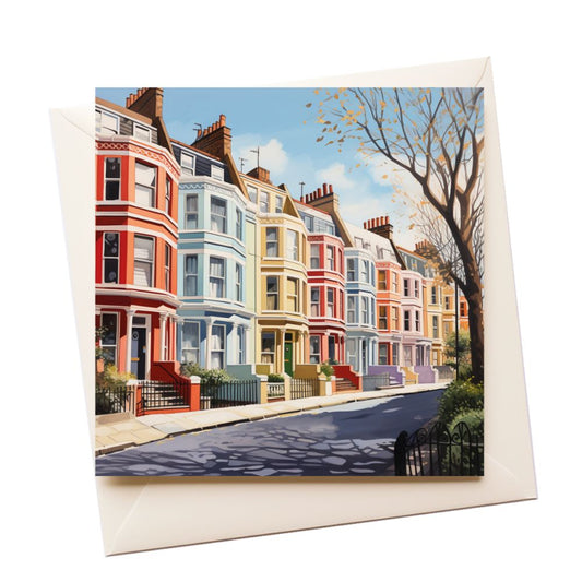 Portobello Road Watercolour Greeting Card