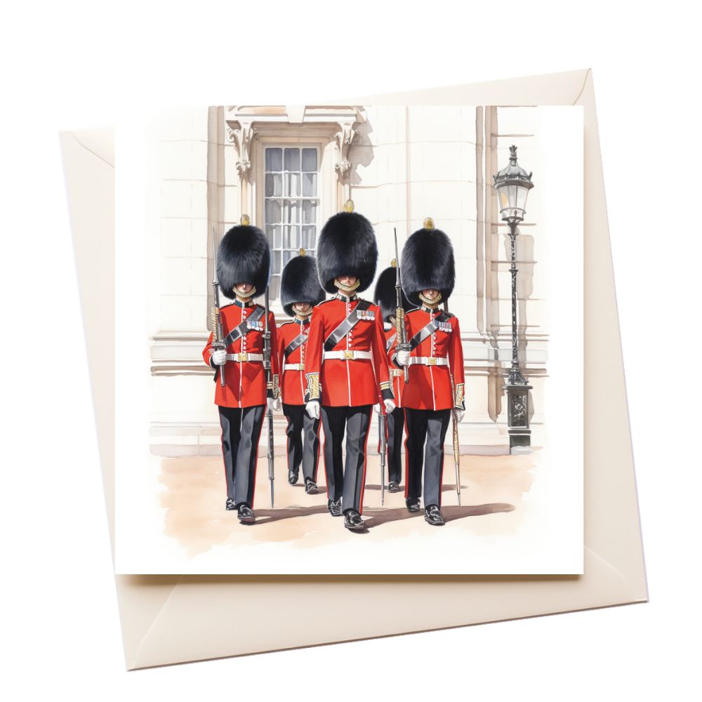 KingÕs Guards Watercolour Greeting Card
