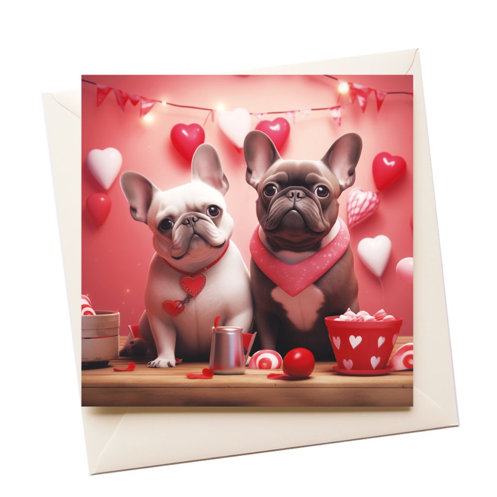 French Bulldog Love Greeting Card