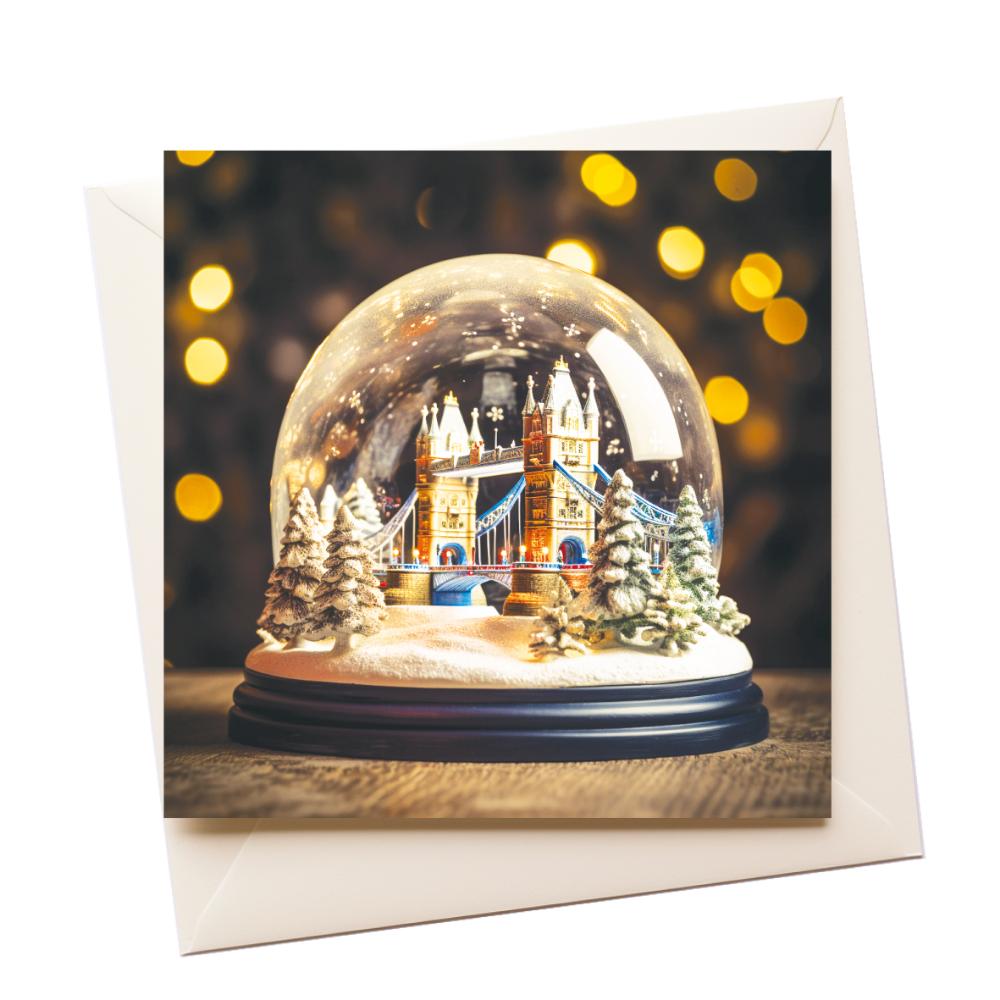 Christmas Snowglobe Greeting Card