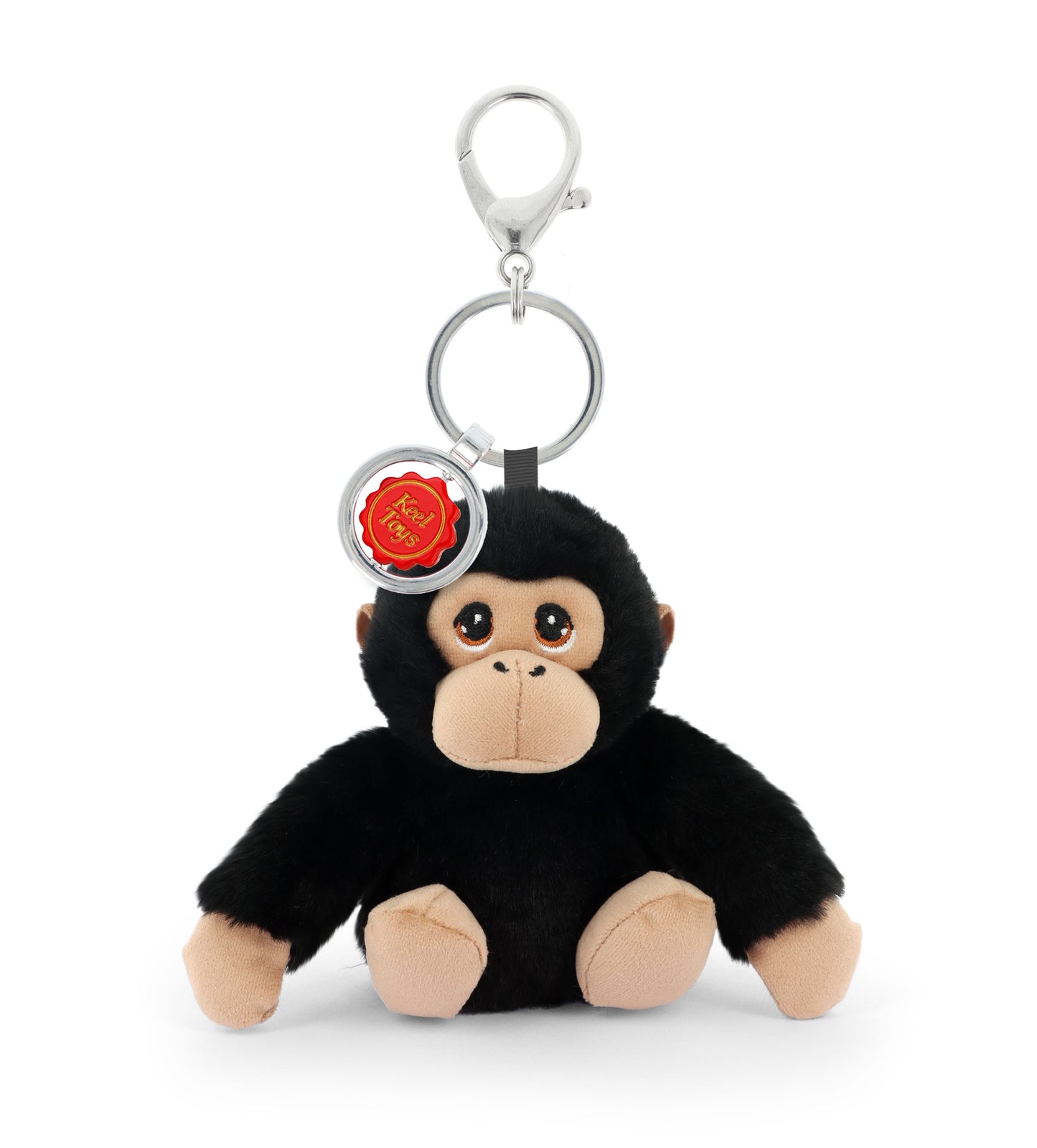Chimp 12cm Bag Charm Soft Toy Keyring