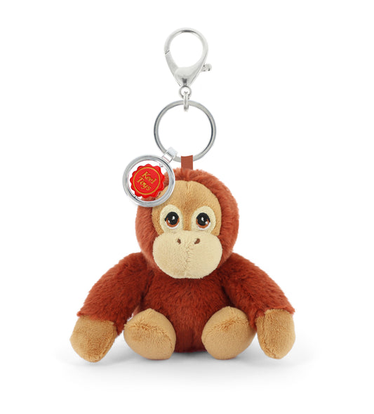 Orangutan  12cm Bag Charm Soft Toy Keyring