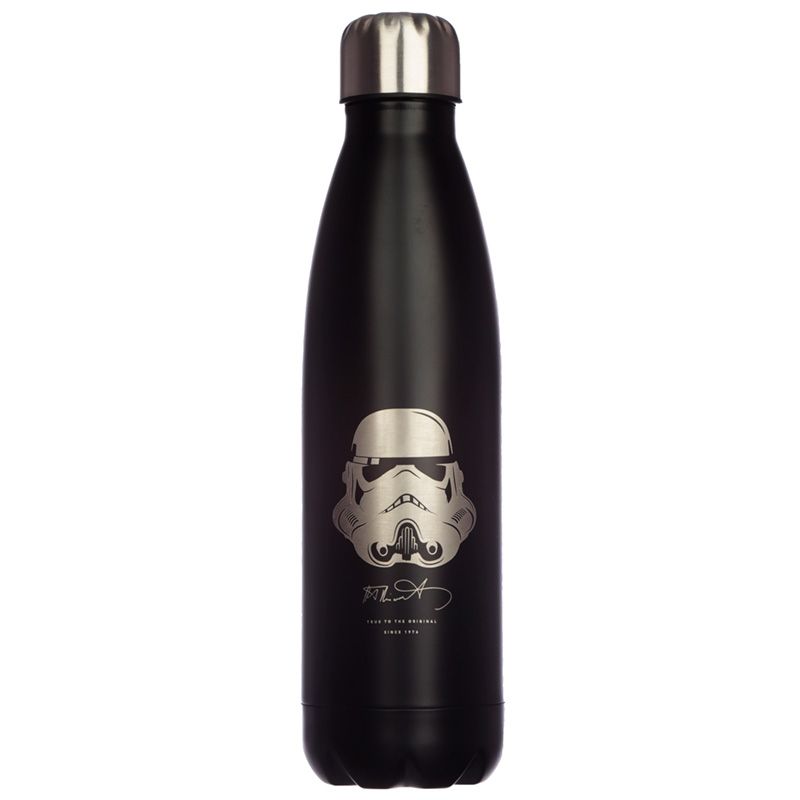 Puckator - Insulated Bottle | The Original Stormtrooper Reusable Stainless Steel Hot & Cold | 500ml | Black