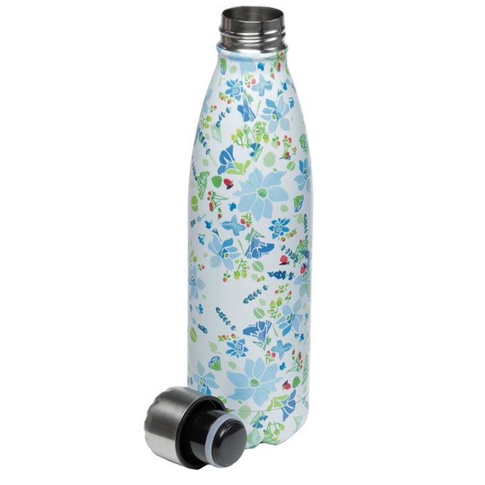 Puckator - Travel Bottle | Julie Dodsworth Blue Lavender Garden Hot & Cold Drinks Bottle | 500ml