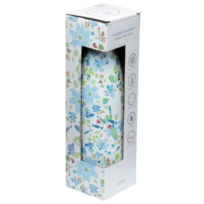 Puckator - Travel Bottle | Julie Dodsworth Blue Lavender Garden Hot & Cold Drinks Bottle | 500ml