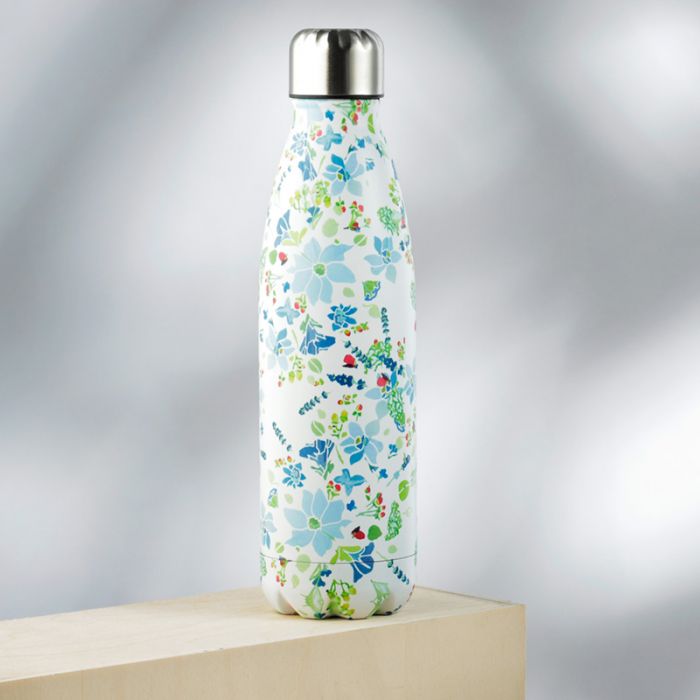 Puckator - Travel Bottle | Julie Dodsworth Blue Lavender Garden Hot & Cold Drinks Bottle | 500ml