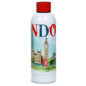 Puckator - Insulated Bottle | London Tour Hot & Cold Drinks Bottle  | 530ml