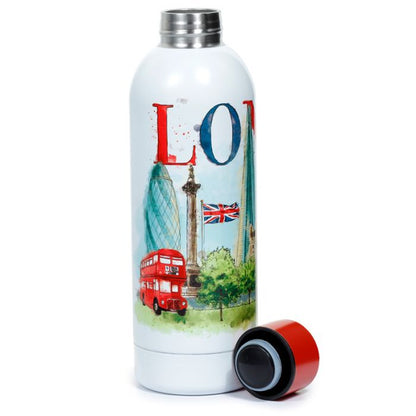 Puckator - Insulated Bottle | London Tour Hot & Cold Drinks Bottle  | 530ml