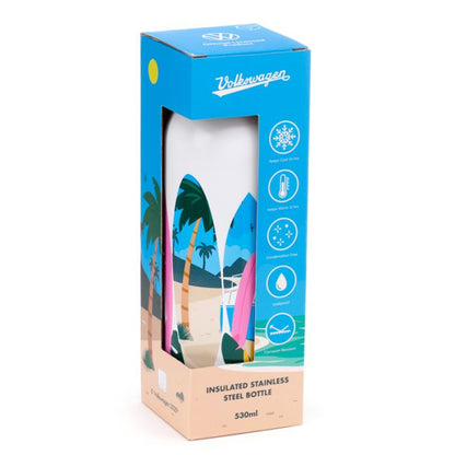 Puckator -  Insulated Bottle | Vw T1 Camper Van Hot Cold Stainless Steel Water Bottle