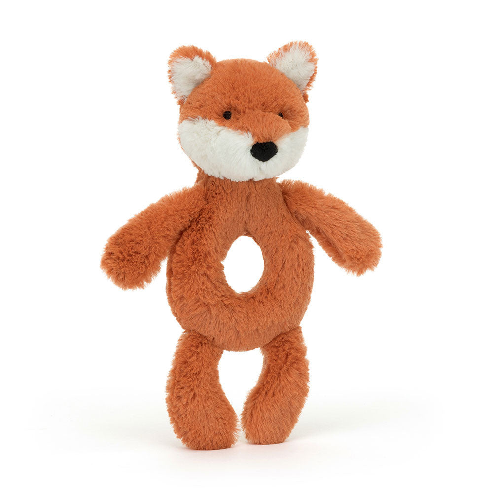 Bashful Fox Cub Rattle Baby Official Jellycat Soft Toy