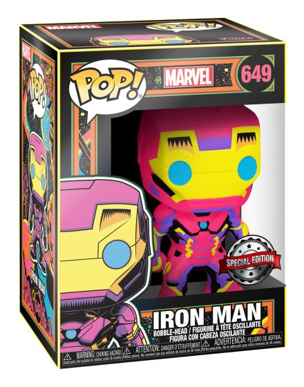 Funko Pop! Marvel | Blacklight Iron Man