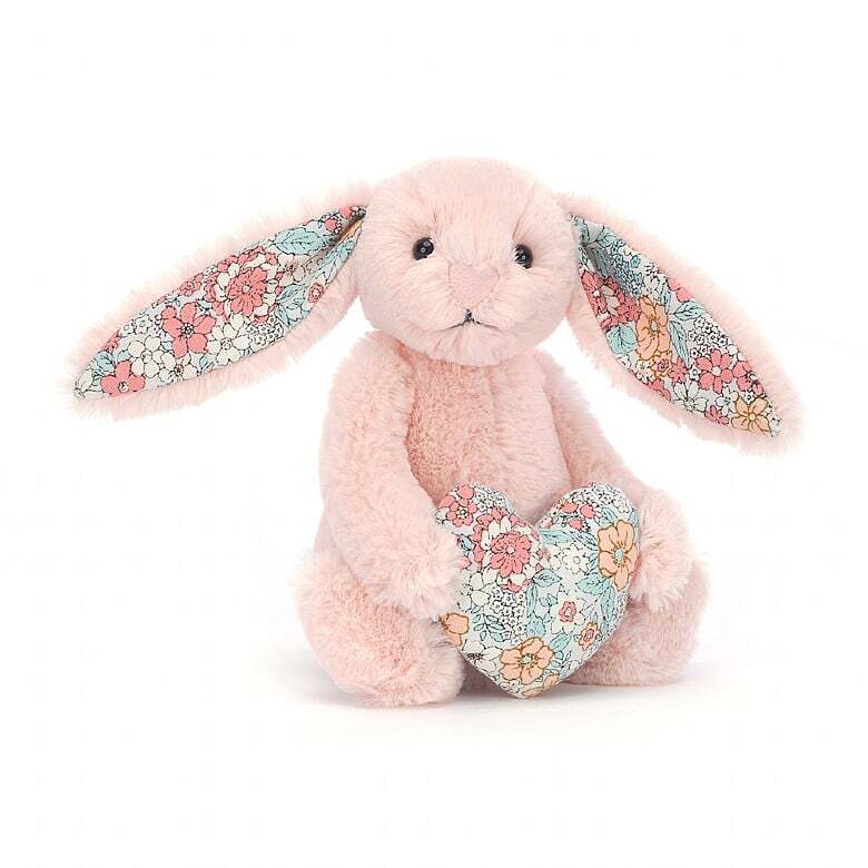 Jellycat Soft Toy | Blossom Heart Blush Bunny