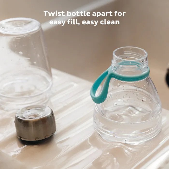 Plastic Bottle and Cup in One Set Original M | 18oz Cloud
