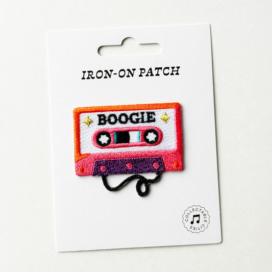 Collectable Cities Cassette Embroidered Iron-On Patch
