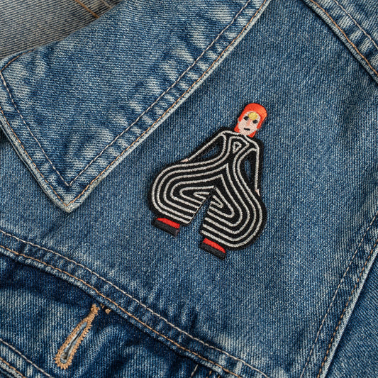 Collectable Cities Bowie Glam Rock Embroidered Iron-On Patch