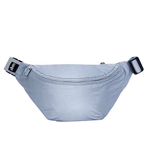 LOQI - Bags | Reflective Bumbag | Silver - One Size