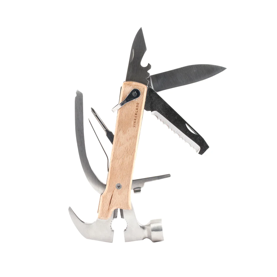 Kikkerland - Multi Tool | Wood Hammer Multi-Tool