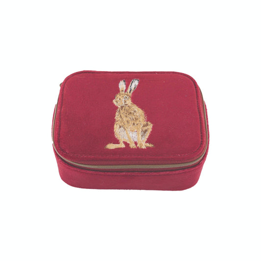 Wrendale Designs Embroidered Accessory Case - Golden Hour Hare