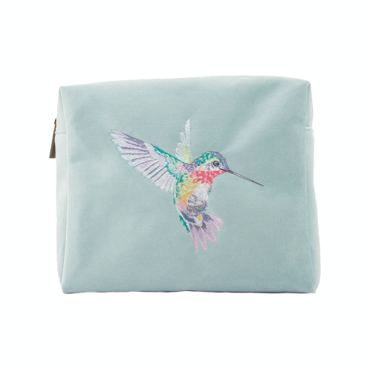 Wrendale Designs Embroidered Cosmetic Bag - Wisteria Wishes Hummingbird