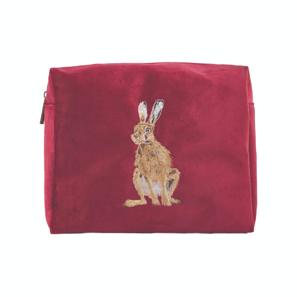 Wrendale Designs Embroidered Cosmetic Bag - Golden Hour Hare