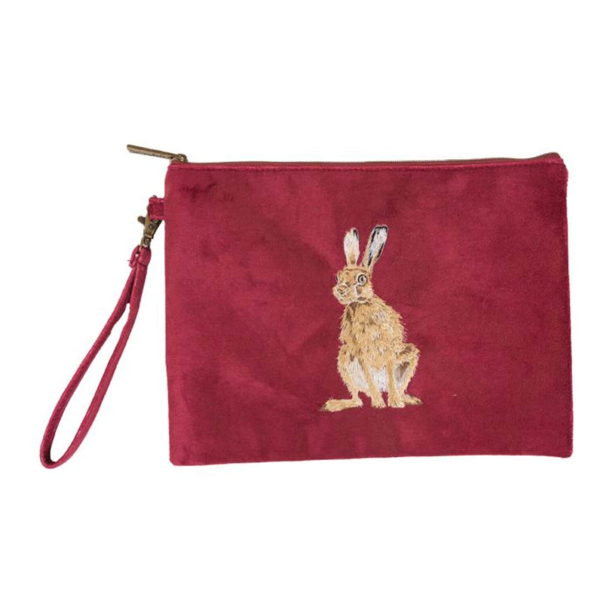 Wrendale Designs Embroidered Pouch - Golden Hour Hare