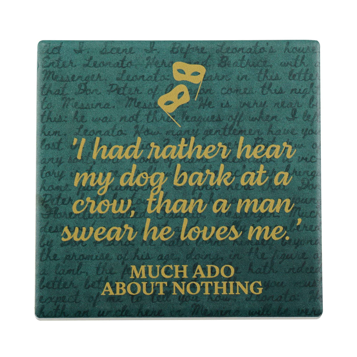 Shakespeare Much Ado About Nothing Beatrice Ceramic Coaster