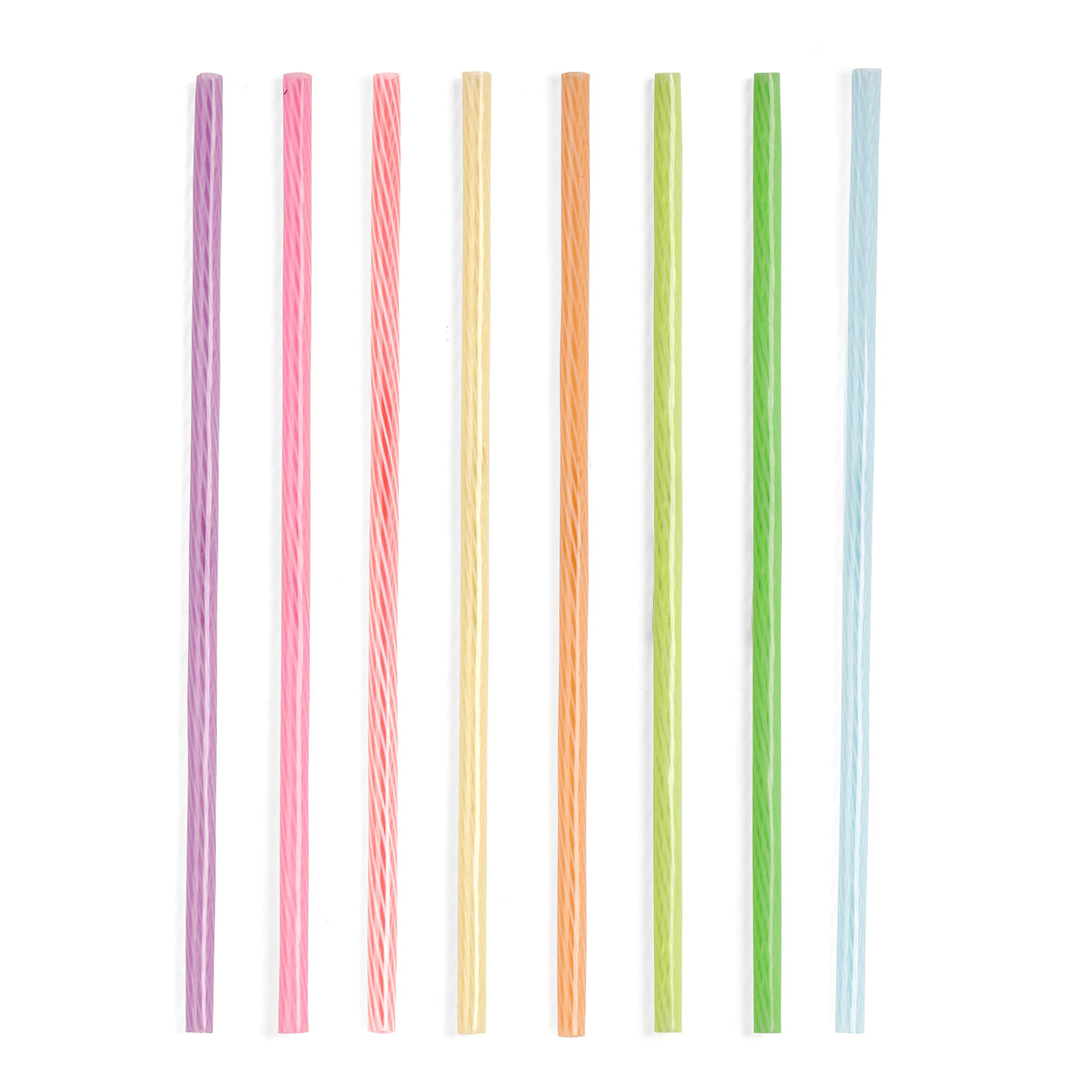 Reusable Straws in Rainbow - Set of 24 - Image 1