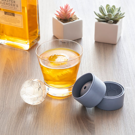 Soccer Ball Ice Ball Molds - Grey, Set of 2 - Image 1