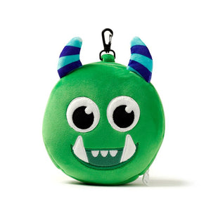 Puckator - Eye Mask |  Travel Pillow with Relaxeazzz Mask | Green Monster