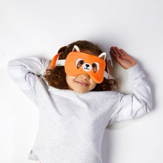 Relaxeazzz Red Panda Plush Travel Pillow & Eye Mask - image 2