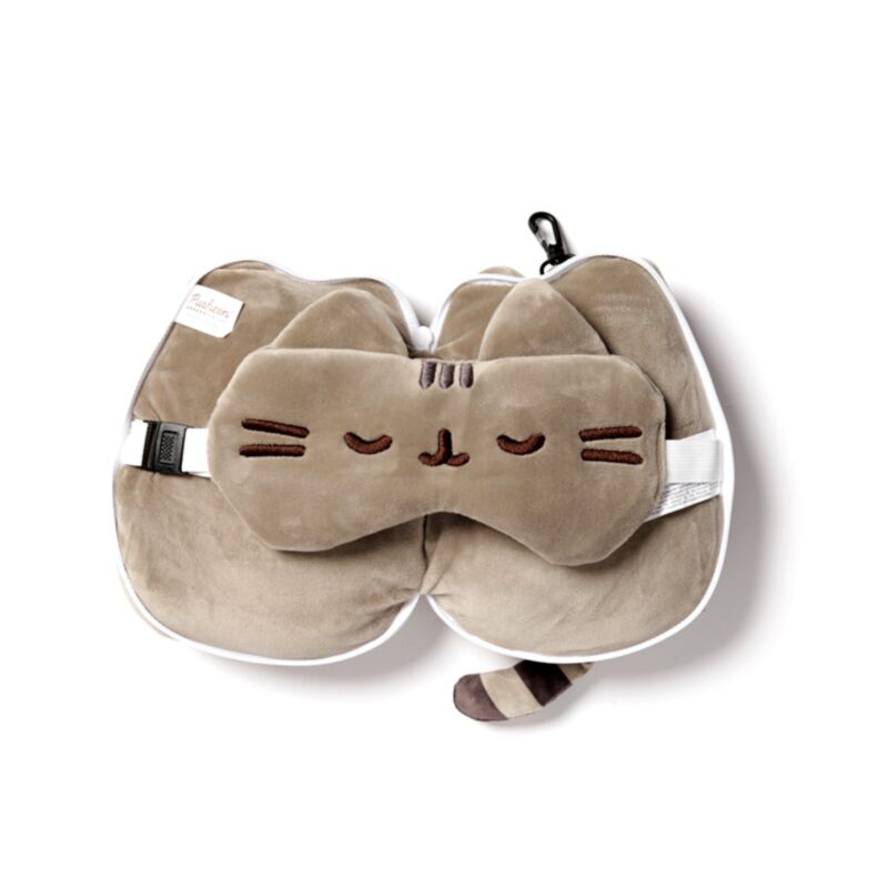 Relaxeazzz Pusheen Cat Shaped Travel Pillow & Eye Mask - image 2