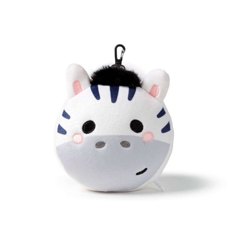 Relaxeazzz Adoramals Bali the Zebra Plush Travel Pillow & Eye Mask - image 4
