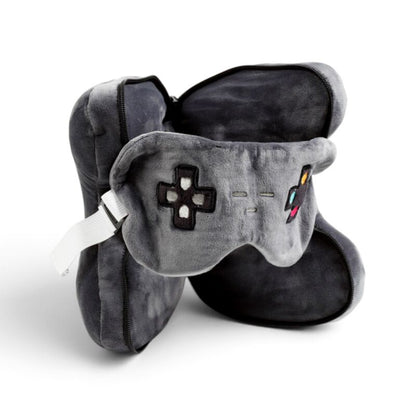 Relaxeazzz Game Over Game Controller Shaped Plush Travel Pillow & Eye Mask - image 3