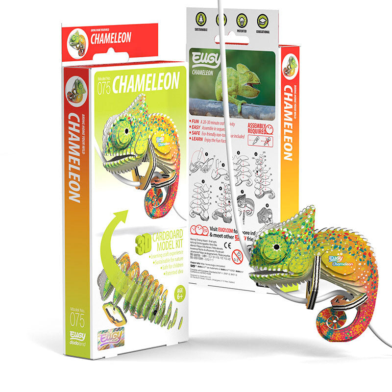 Eugy 3D Model Kit | Chameleon