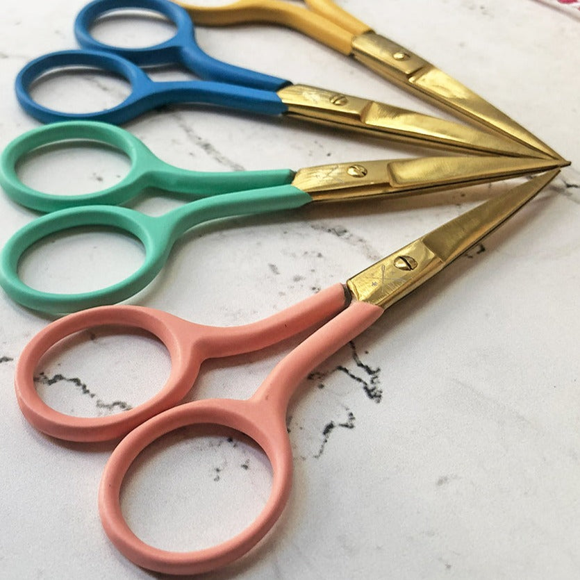 Chasing Threads - Scissors |  Colourful Embroidery Scissors | Coral