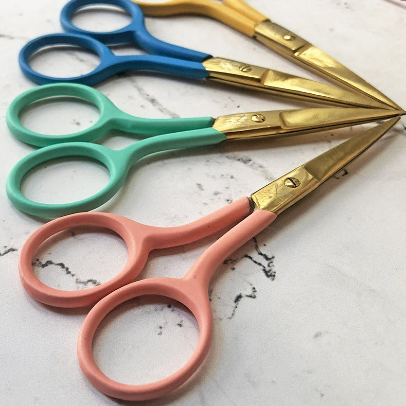 Chasing Threads - Scissors | Colourful Embroidery Scissors | Mint