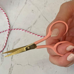 Chasing Threads - Scissors |  Colourful Embroidery Scissors | Coral