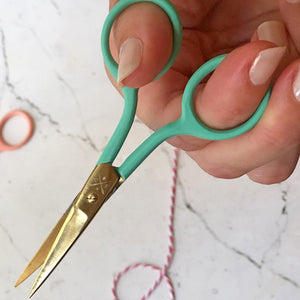 Chasing Threads - Scissors |  Colourful Embroidery Scissors | Mint