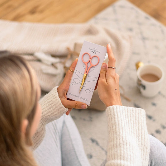 Chasing Threads - Scissors |  Colourful Embroidery Scissors | Coral