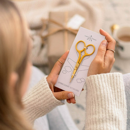Chasing Threads - Scissors |  Colourful Embroidery Scissors | Yellow