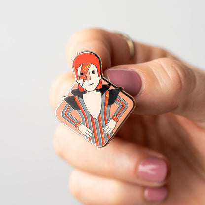 Collectable Cities Bowie Enamel Pin Badge